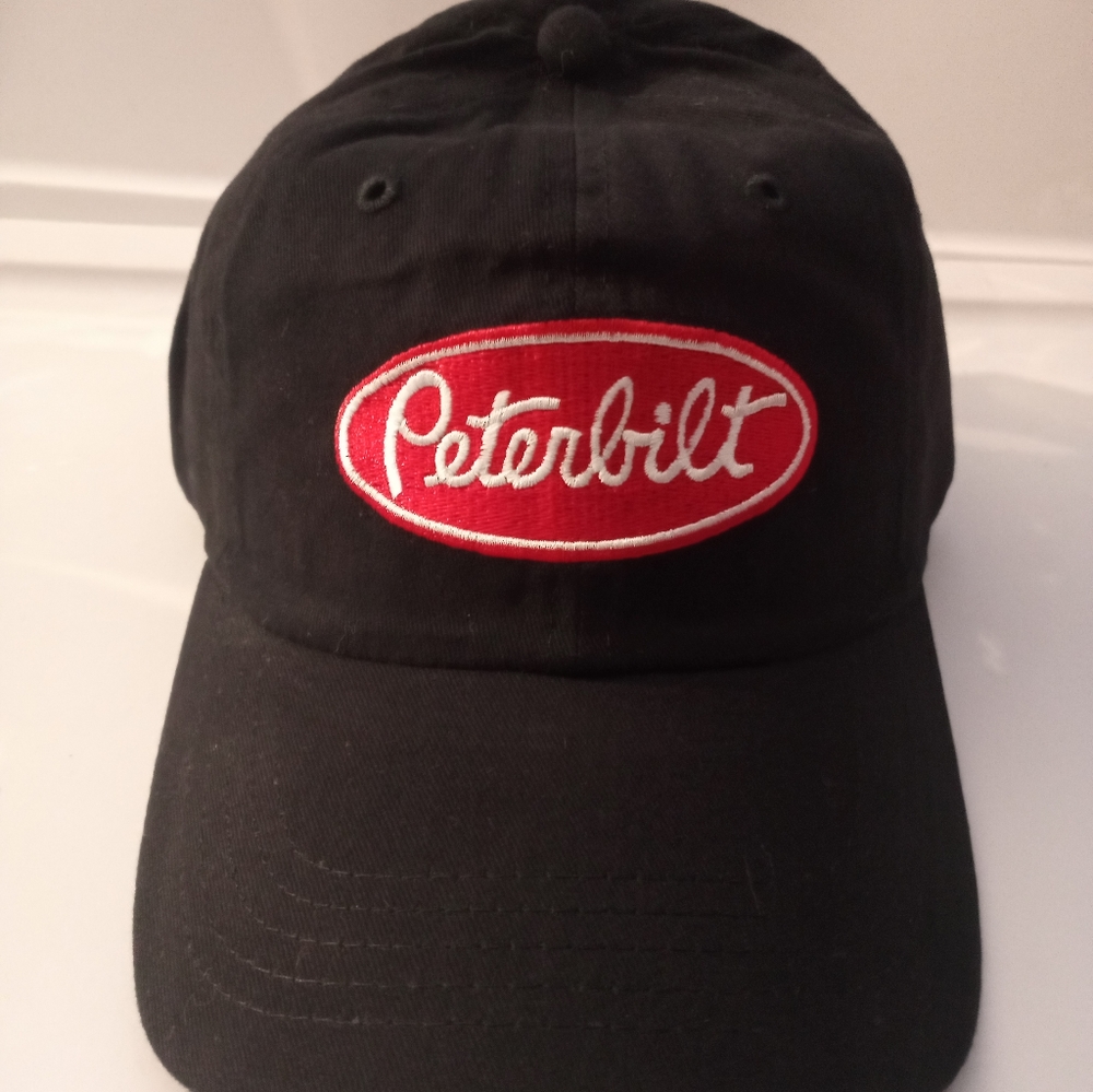 Peterbilt Black Adjustable Hat Cap New w Tag